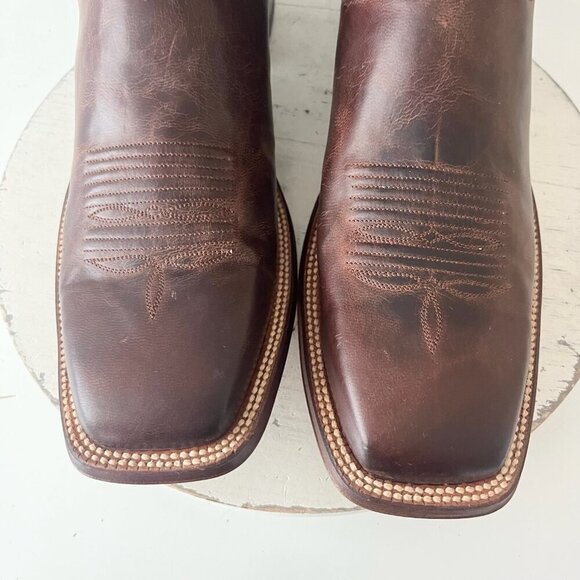 NEW Rod Patrick Mens Cowboy Boots 15AAAA Perro Loco Brown Square Toe Western - Picture 6 of 12